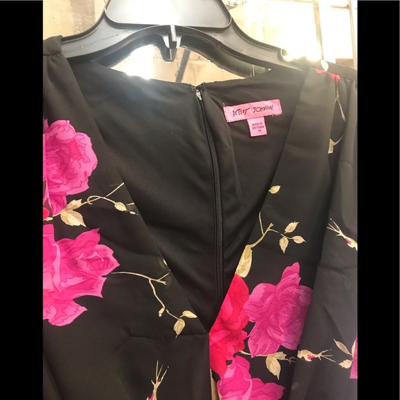 Betsey Johnson Vintage Floral Maxi black/multi,NWT - Picture 5 of 8